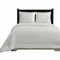 Better Trends Olivia Collection 100% Cotton Full/Queen Comforter Set in Ivory QUOLQFIV